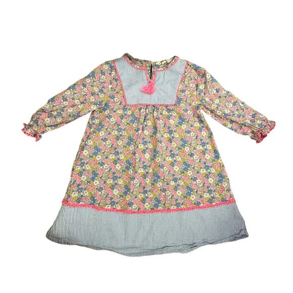 Mini Boden Girls' Multicolor Floral Print Pullover Dress Size 7-8 Years - Picture 1 of 7